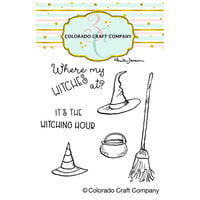 Colorado Craft Company - Clear Photopolymer Stamps - Witch Accessories Mini