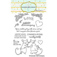 Colorado Craft Company - Clear Photopolymer Stamps - Newlywed Mice
