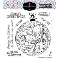 Colorado Craft Company - Big and Bold Collection - Clear Photopolymer Stamps - Holiday Ornament