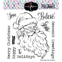 Colorado Craft Company - Big and Bold Collection - Clear Photopolymer Stamps - Vintage Santa