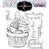 Colorado Craft Company - Big and Bold Collection - Clear Photopolymer Stamps - Citrus Berry Cupcake