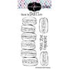 Colorado Craft Company - Big and Bold Collection - Clear Photopolymer Stamps - Slimline - Macarons