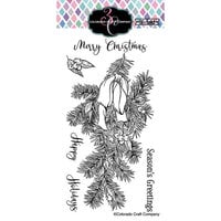 Colorado Craft Company - Big and Bold Collection - Christmas - Clear Photopolymer Stamps - Pine Swag