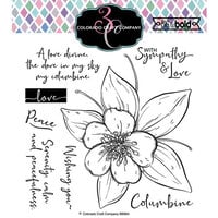 Colorado Craft Company - Big and Bold Collection - Clear Photopolymer Stamps - Columbine Wishing