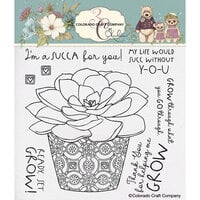 Colorado Craft Company - The Way Of Plants Collection - Clear Photopolymer Stamps - Ready Set Grow