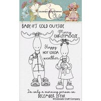 Colorado Craft Company - Clear Photopolymer Stamps - Merry Christmoose