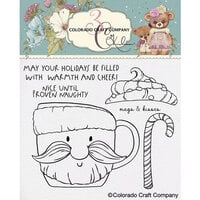 Colorado Craft Company - Clear Photopolymer Stamps - Santa Cheer Mug