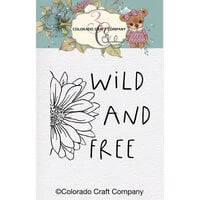 Colorado Craft Company - Clear Photopolymer Stamps - Mini - Wild and Free