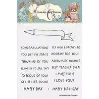 Colorado Craft Company - Clear Photopolymer Stamps - Greetings Banner