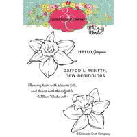 Colorado Craft Company - Whimsy World Collection - Clear Photopolymer Stamps - Dancing Daffodils