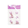 Creative Charms - Bling and Brads Collection - 3 Dimensional Butterfly Brads and Flower Gems - Pink, CLEARANCE