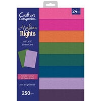 Crafter's Companion - Arabian Nights Collection - 8.5 x 11 Luxury Linen Card Pack