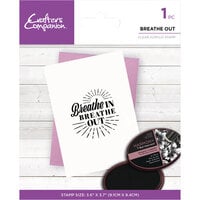 Crafter's Companion - Clear Acrylic Stamp - Breathe Out