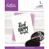 Crafter's Companion - Clear Acrylic Stamps - Happy Thoughts