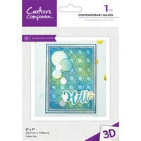 Crafter's Companion - 3D Embossing Folder - Contemporary Waves
