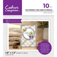 Crafter's Companion - Garden Collection - Metal Dies - Watering Can And Florals