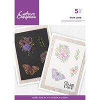 Crafter's Companion - Clear Acrylic Stamps - With Love