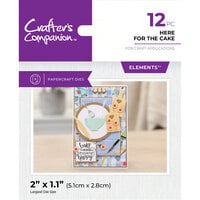 Crafter's Companion - Kitchen Collection - Metal Dies - Here For The Cake