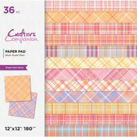 Crafter's Companion - 12 x 12 Paper Pad - Blush Pastel Plaid