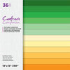 Crafter's Companion - 12 x 12 Textured Cardstock Pack - Sunflower Tones
