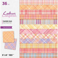 Crafter's Companion - 6 x 6 Paper Pad - Blush Pastel Plaid