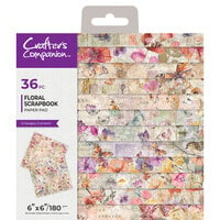 Crafter's Companion - 6 x 6 Paper Pad - Floral Scrapbook