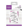Crafter's Companion - Clear Acrylic Stamps - Puzzle Sentiments
