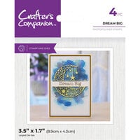Crafter's Companion - Clear Photopolymer Stamp And Die Set - Dream Big