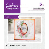 Crafter's Companion - Clear Photopolymer Stamp And Die Set - Thinking Of You