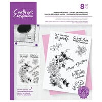 Crafter's Companion - Christmas - Clear Photopolymer Stamps - Poinsettia Delight