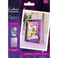 Crafter's Companion - Cosmic Collection - 3D Embossing Folder and Die Set - Moon and Stars