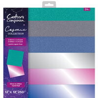 Crafter's Companion - Cosmic Collection - 12 x 12 Mirror and Glitter Card Pad
