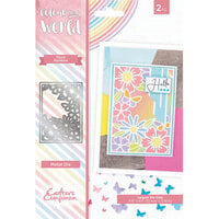 Crafter's Companion - Colour Your World Collection - Create A Card - Dies - Floral Rainbow