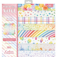 Crafter's Companion - Colour Your World Collection - 12 x 12 Paper Pad