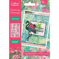 Crafter's Companion - Flamazing Flamingos Collection - Clear Acrylic Stamps - Be Flamazing
