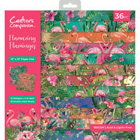 Crafter's Companion - Flamazing Flamingos Collection - 12 x 12 Paper Pad