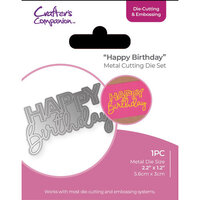 Crafter's Companion - Metal Die and Embossing Set - Happy Birthday