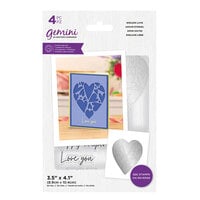 Crafter's Companion - Gemini - Clear Acrylic Stamp and Die Set - Endless Love