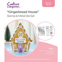 Crafter's Companion - Gemini - Clear Acrylic Stamp and Die Set - Gingerbread House