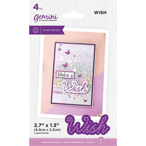 Crafter's Companion - Gemini - Clear Acrylic Stamp and Die Set