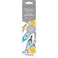 Crafter's Companion - Mediterranean Dreams - TriColour Aqua Markers - 3 Pack