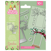 Crafter's Companion - Nature's Garden Gnomes Collection - Clear Acrylic Stamp and Die Set - Gnome Swing