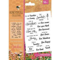 Crafter's Companion - Nature's Garden Honeysuckle Collection - Clear Acrylic Stamps - Sweet Sentiments