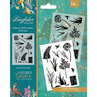 Crafter's Companion - Nature's Garden Kingfisher Collection - Clear Acrylic Stamps - Nature Silhouette