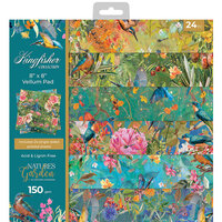 Crafter's Companion - Nature's Garden Kingfisher Collection - 8 x 8 Vellum Paper Pad