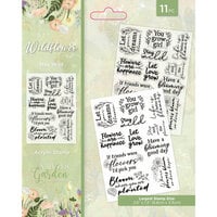 Crafter's Companion - Nature's Garden Wildflower Collection - Clear Acrylic Stamps - Stay Wild