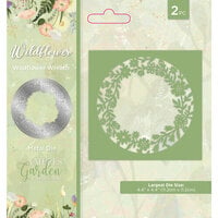 Crafter's Companion - Nature's Garden Wildflower Collection - Metal Dies - Create A Card - Wildflower Wreath