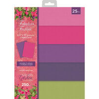 Crafter's Companion - Nature's Garden Fabulous Fuchsia Collection - 8.5 x 11 Luxury Linen Card Pack