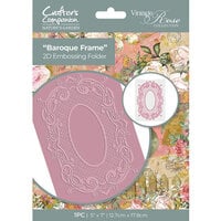 Crafter's Companion - Nature's Garden Vintage Rose Collection - 2D Embossing Folder - Baroque Frame