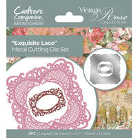 Crafter's Companion - Nature's Garden Vintage Rose Collection - Metal Dies - Exquisite Lace